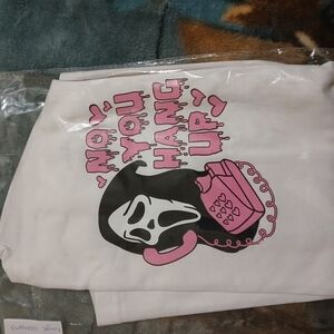 White Hoodie with Graphic Print